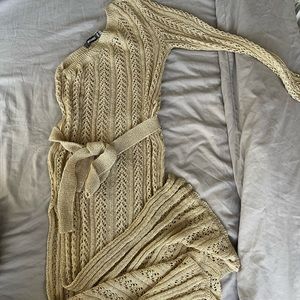 One shoulder Knit dress